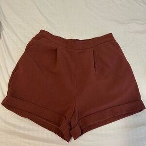 Forever 21 High Waist Rust Shorts